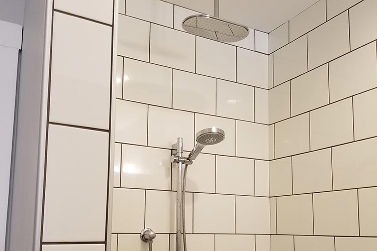 New shower plumbing and construction by Heggemann Inc.